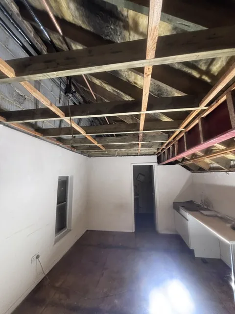 Controlled artex plasterboard strip-out in Alexandra Palace